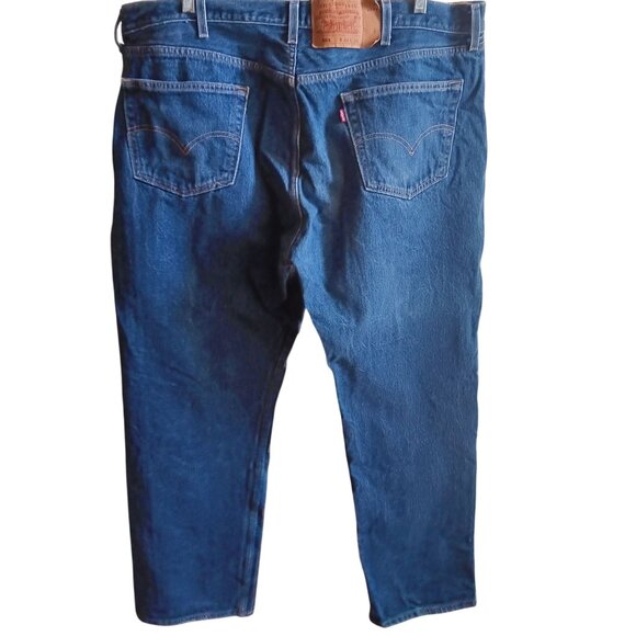 44x34 Tag Vintage Mens Levi's 501 Jeans 42x32 90's Buttonfly Perfect Fade Denim - Picture 1 of 8